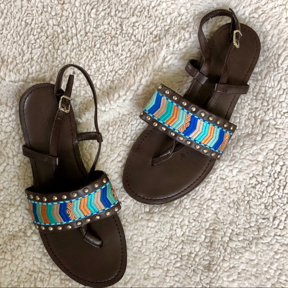 BCBGeneration Boho Geometric Sandals 7/ 7 1/2